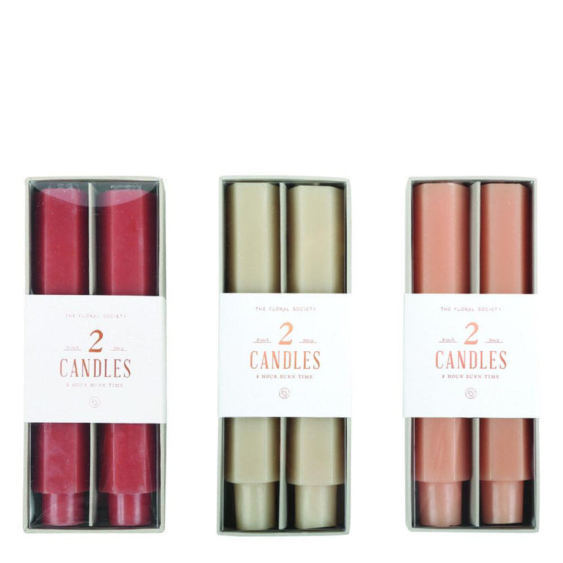 media image for Fancy Taper Candles in Various Colors & Styles 285