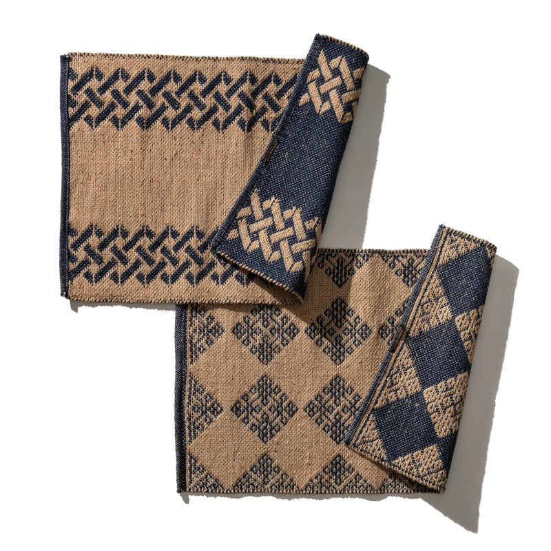 media image for Tile Patterned Jute Mat - Mykonos 26