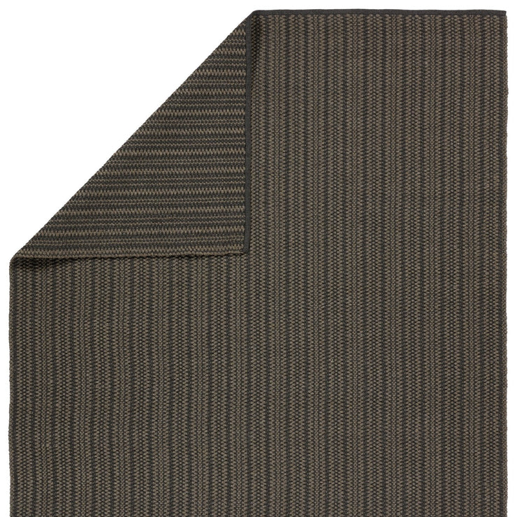 Talin Elmas Outdoor Handwoven Striped Gray Charcoal Rug By Jaipur Living Rug158385 3