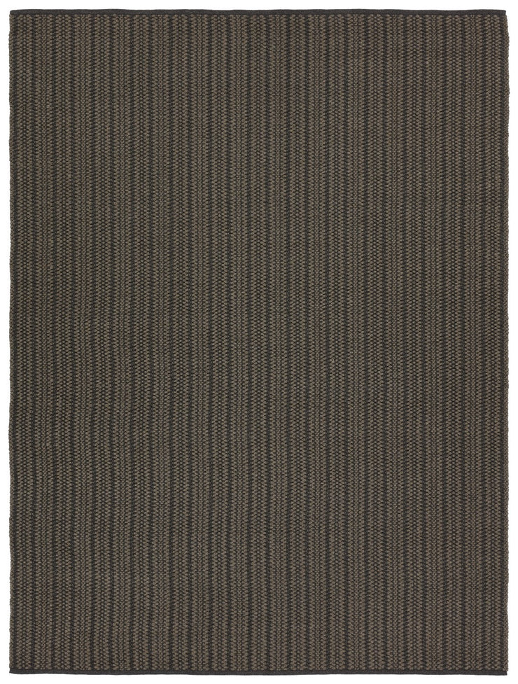 Talin Elmas Outdoor Handwoven Striped Gray Charcoal Rug By Jaipur Living Rug158385 1