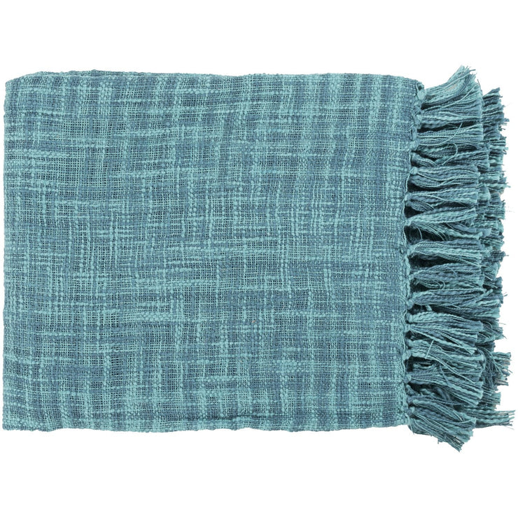 Tori TOR-001 Woven Throw in Teal by Surya