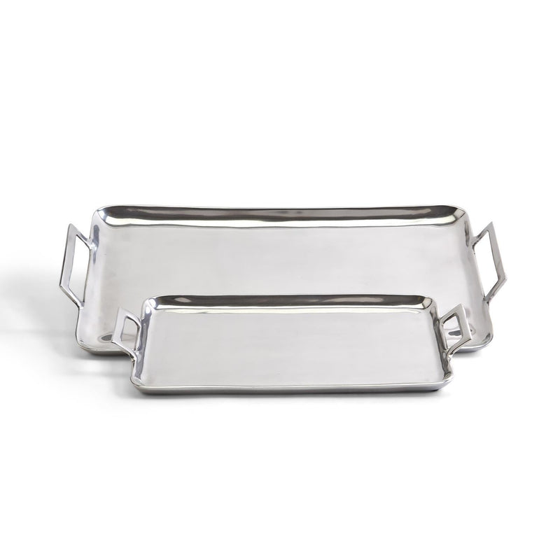 media image for crillion s 2 high polished silver trays with handles 1 290