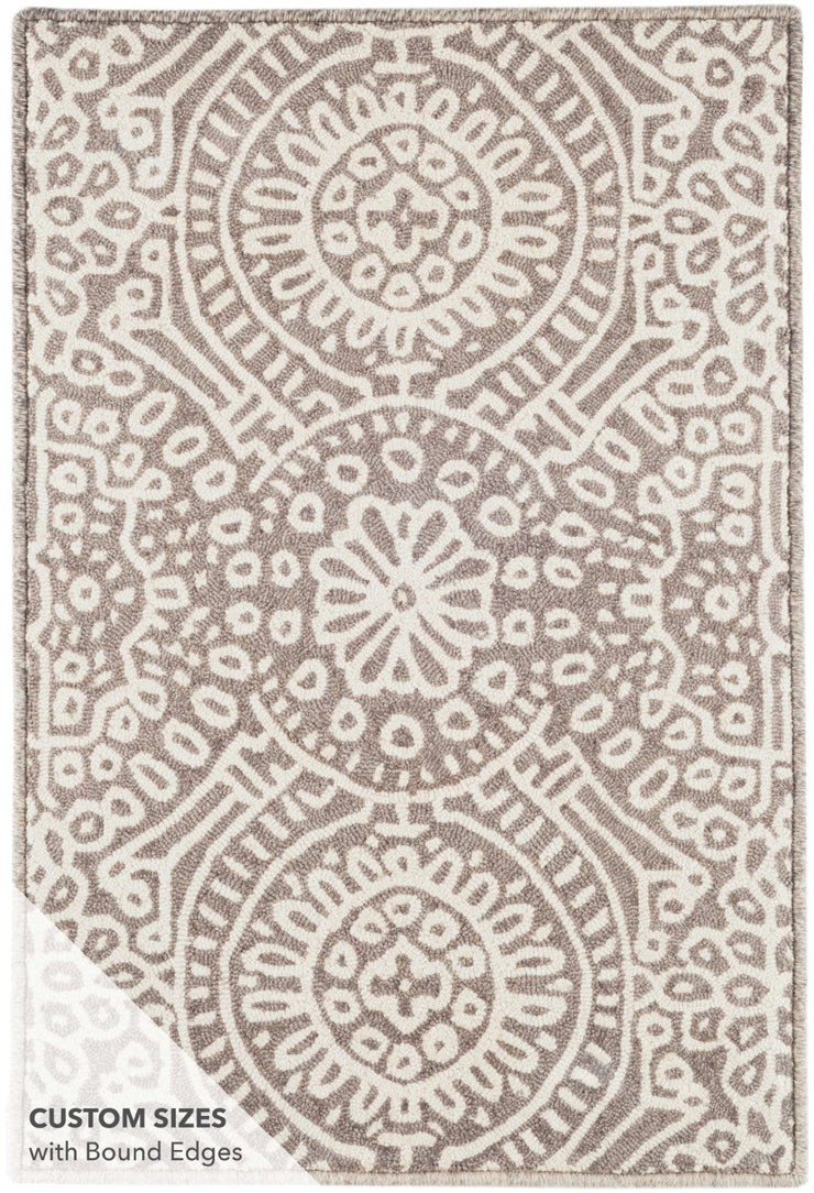 temple taupe micro hooked wool rug by annie selke rda423 258 2