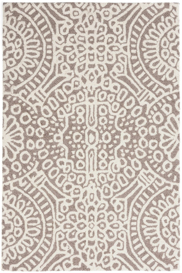 temple taupe micro hooked wool rug by annie selke rda423 258 1
