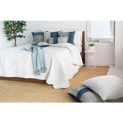 Lola Cotton Pale Blue Pillow Roomscene Image