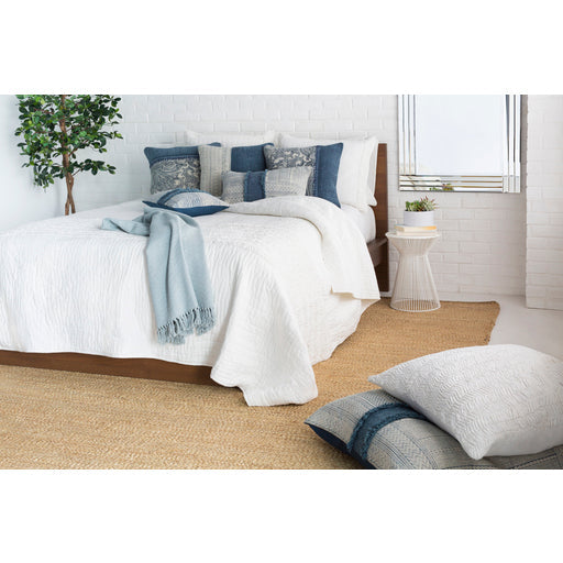 media image for Lola Cotton Pale Blue Pillow Roomscene Image 270