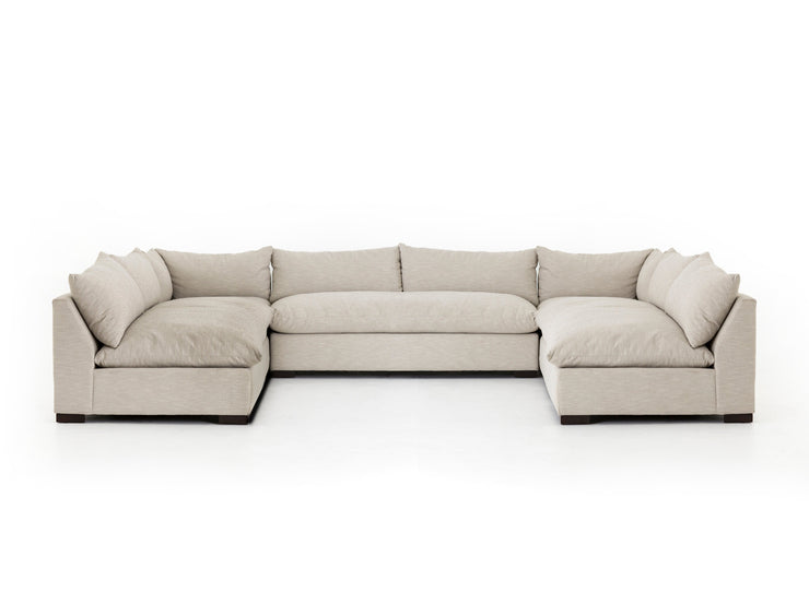 Grant 5 Pc Sectional In Ashby Oatmeal