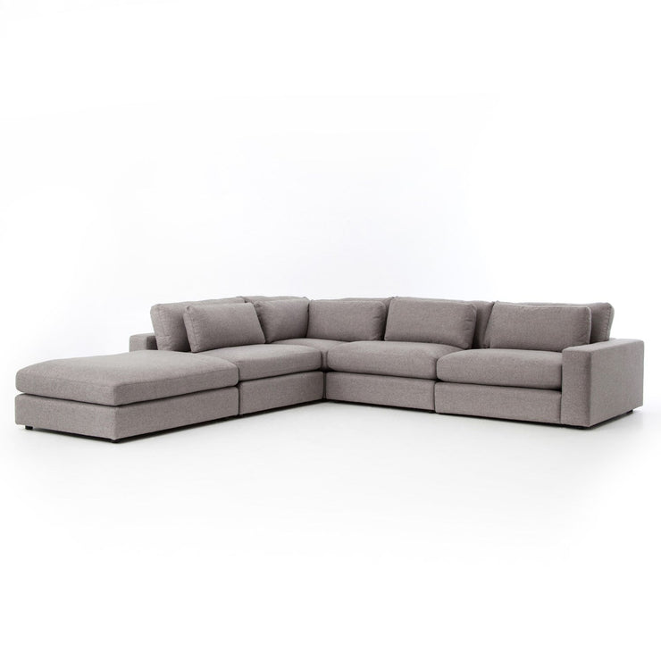 bloor 4 piece sectional with ottoman by Four Hands 2