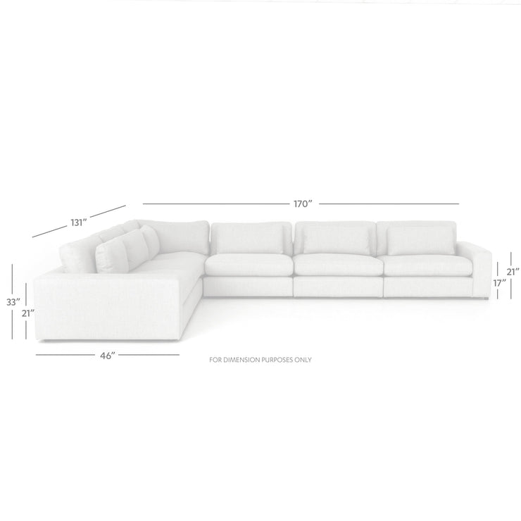 Bloor 6 Pc Sectional In Essence Natural