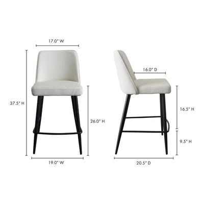 product image for Emelia Counter Stool Ivory 6 24