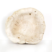 Reclaimed Wood Bowl In Ivory