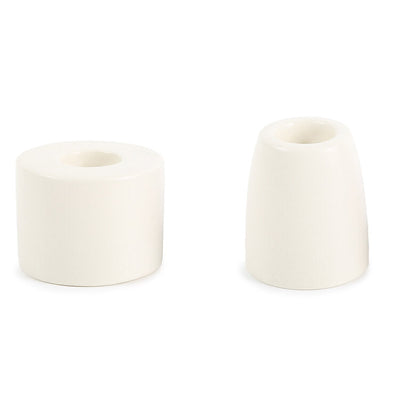 product image for Petite Ceramic Taper Holder in Matte White 0