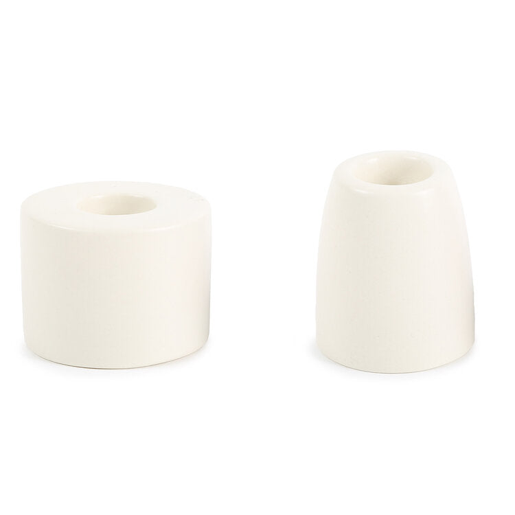 media image for Petite Ceramic Taper Holder in Matte White 223
