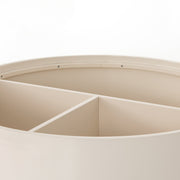 cas drum coffee table in cream lacquer 5