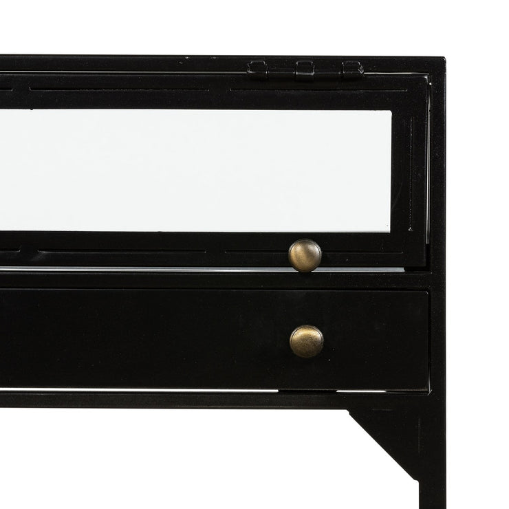 orso shadow box end table in black design by Four Hands 8