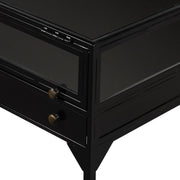 orso shadow box end table in black design by Four Hands 5