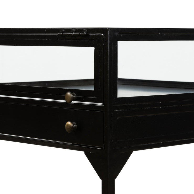 orso shadow box end table in black design by Four Hands 7