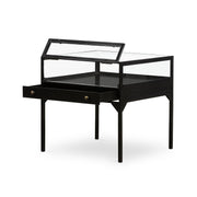 orso shadow box end table in black design by Four Hands 9