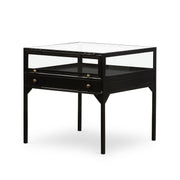 orso shadow box end table in black design by Four Hands 1
