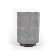 crosby side table in charcoal shagreen 4