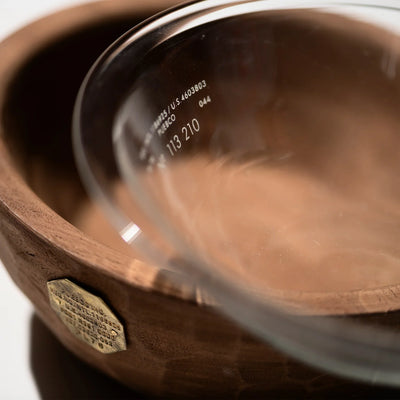 product image for Vintage Wooden Pet Bowl with Glass 20