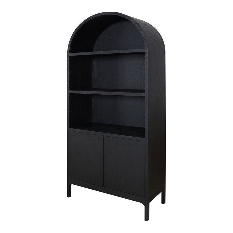 media image for Wilde Display Cabinet Black Oak 2 229