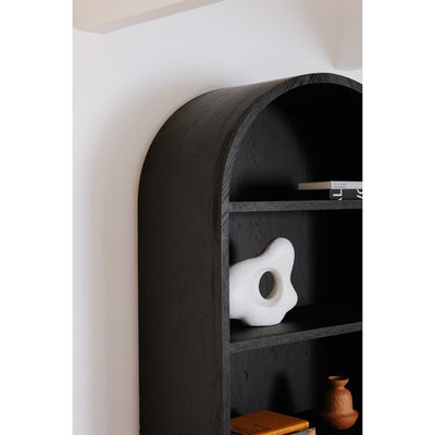 product image for Wilde Display Cabinet Black Oak 9 43