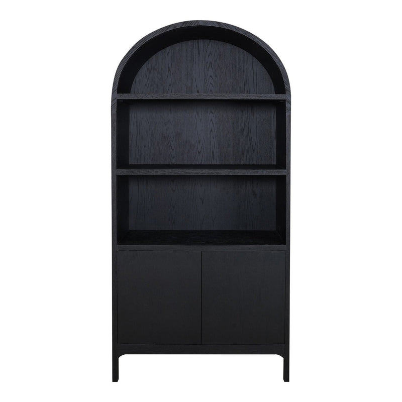 media image for Wilde Display Cabinet Black Oak 1 289