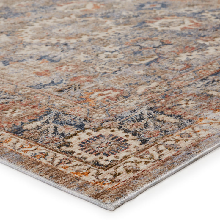 Inari Oriental Light Taupe & Blue Rug by Jaipur Living