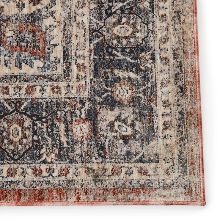 Temple Medallion Gray & Red Rug by Jaipur Living