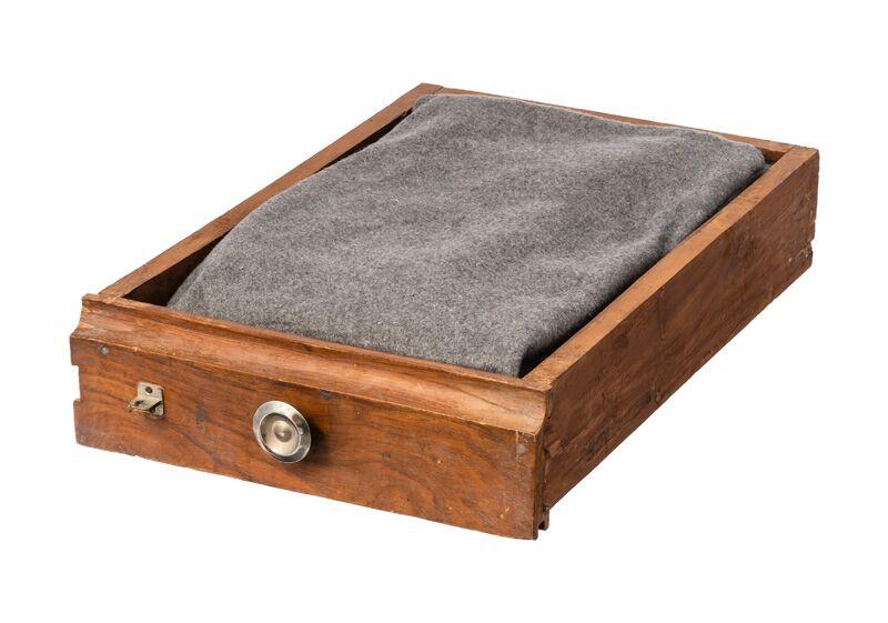 media image for vintage drawer pet bed gray design by puebco 1 225