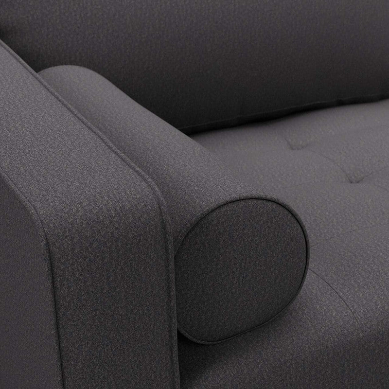 media image for Woolish Fabric in Charcoal Grey 254
