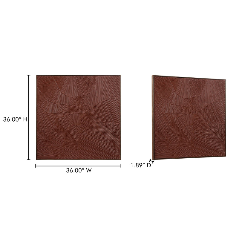 media image for Flutter Maroon Framed Painting Moes Home Collection Mhc Wp 1307 37 4 239