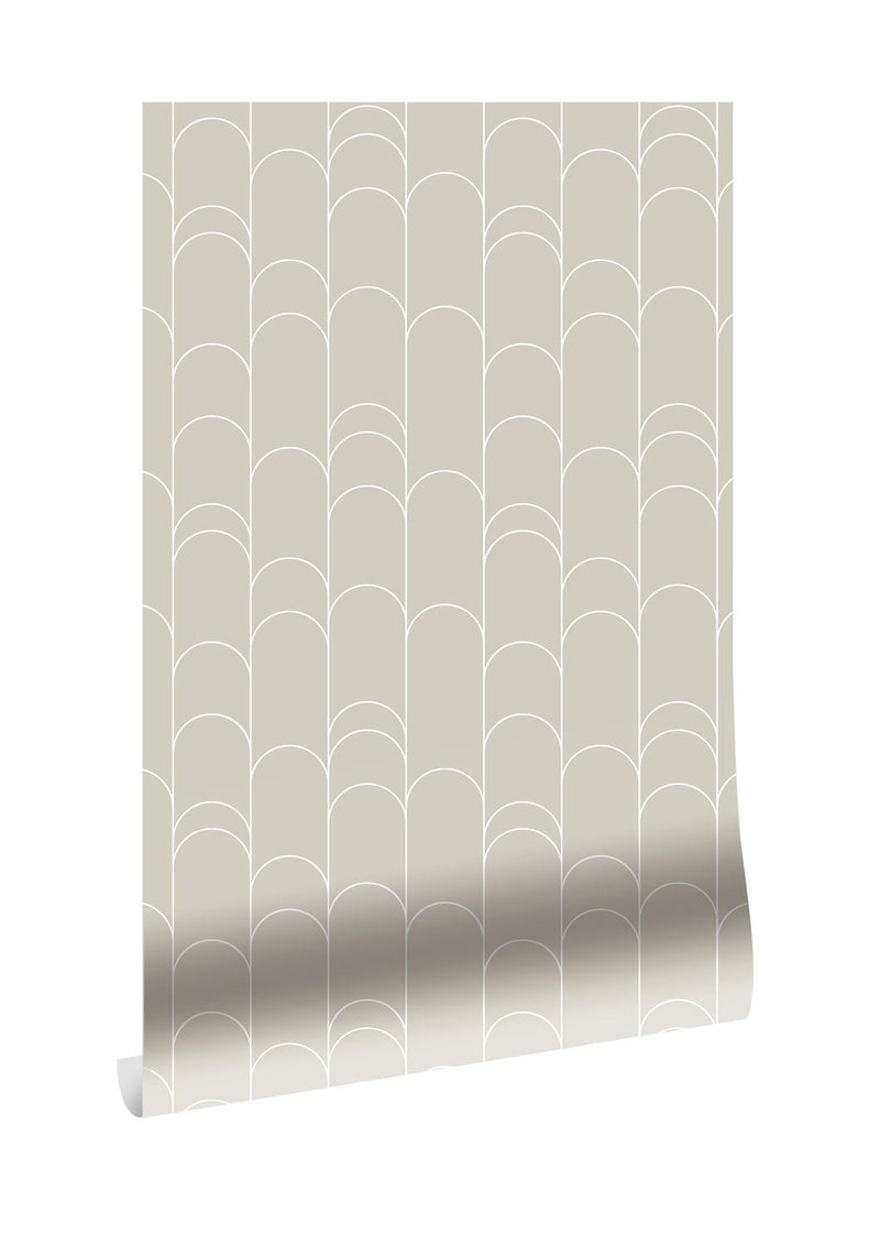 media image for Graphic Lines Beige WP-737 Wallpaper by Kek Amsterdam 255