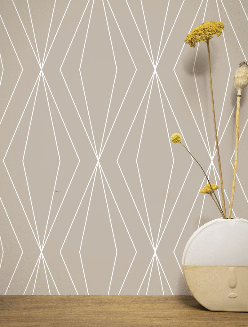 media image for Graphic Lines Sand WP-741 Wallpaper by Kek Amsterdam 24