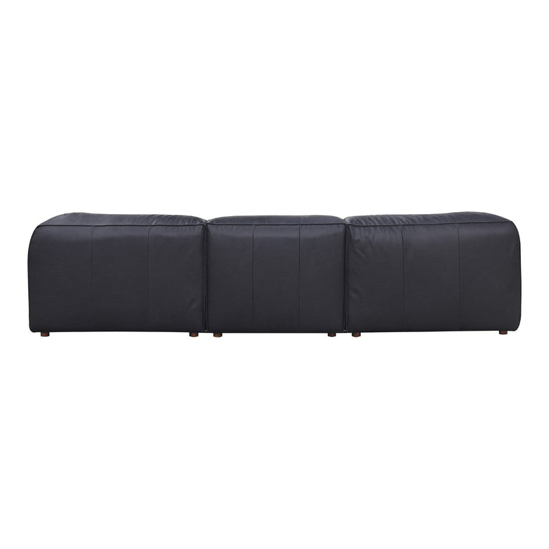 media image for form classic l modular black leather sectional vantage by Moe& 240