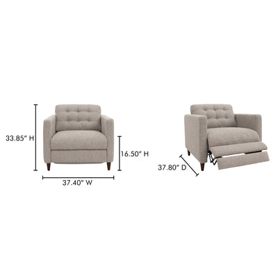product image for Bridgers Power Recliner Chair Moes Home Collection Mhc Xq 1010 40 12 15