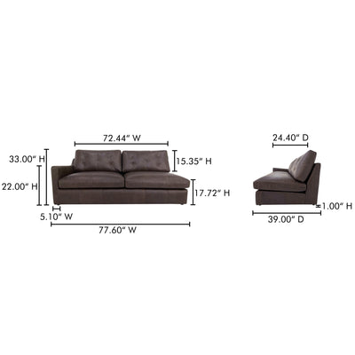 product image for Thurlow Facing Sofa Moes Home Collection Mhc Xq 1016 20 9 97