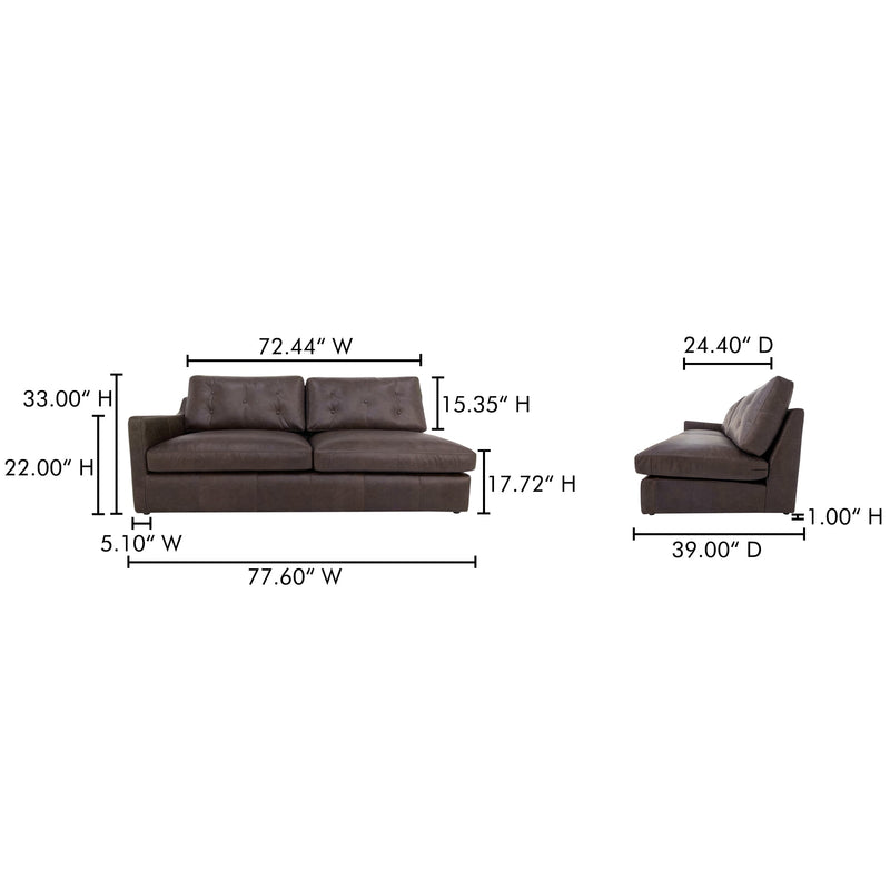 media image for Thurlow Facing Sofa Moes Home Collection Mhc Xq 1016 20 9 284