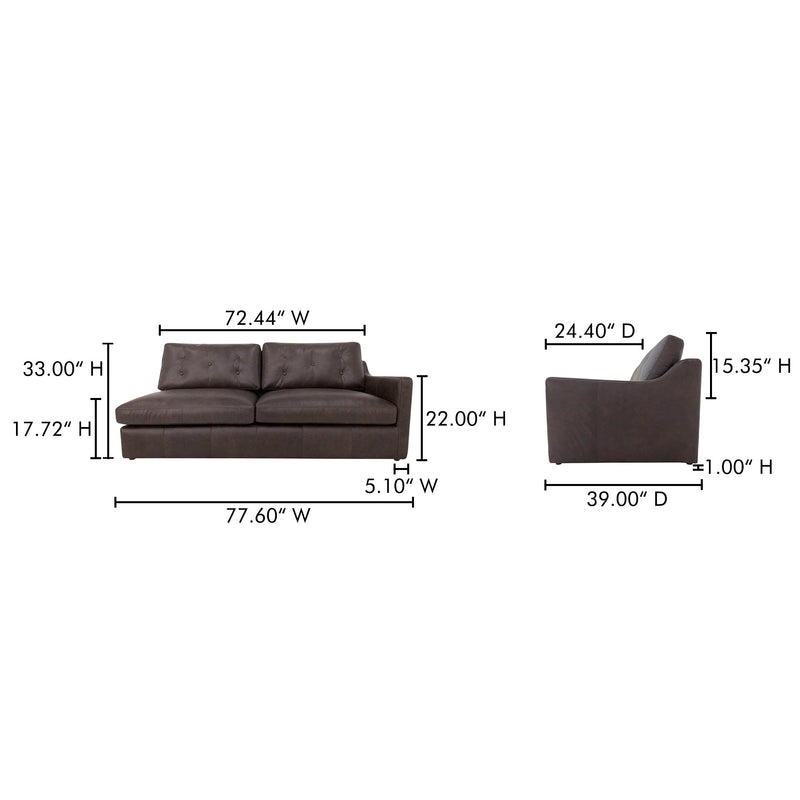 media image for Thurlow Facing Sofa Moes Home Collection Mhc Xq 1016 20 10 297