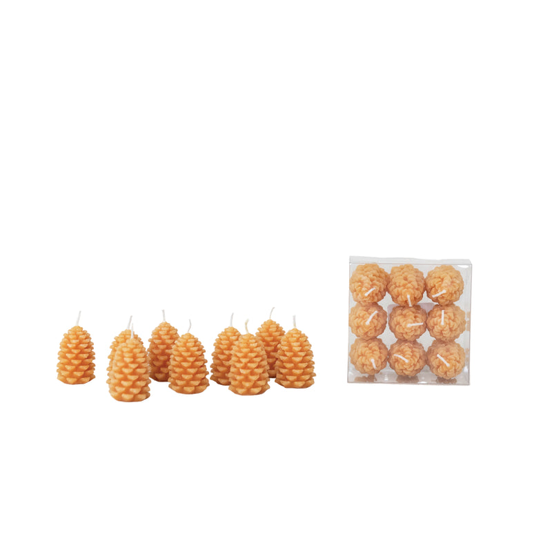 media image for Pinecone Shaped Tealights - Set of 9 243