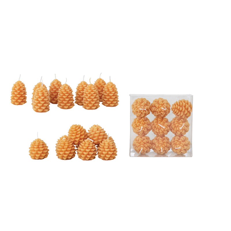 media image for Pinecone Shaped Tealights - Set of 9 215