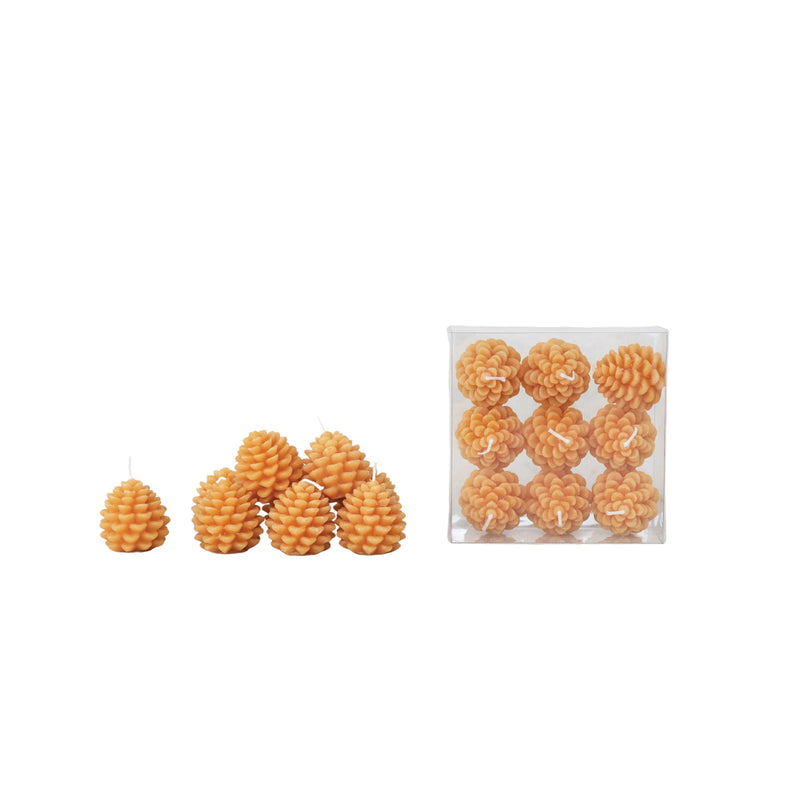 media image for Pinecone Shaped Tealights - Set of 9 252