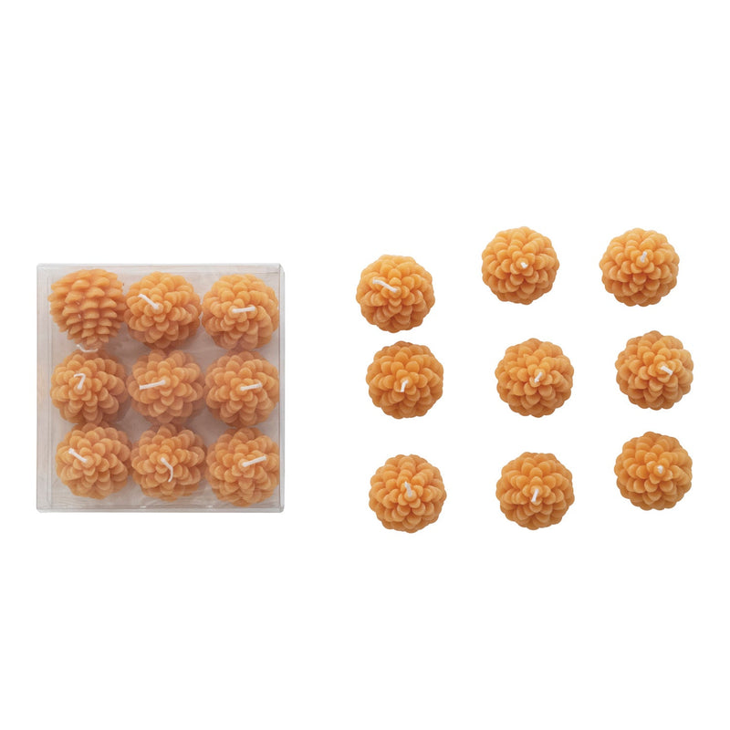 media image for Pinecone Shaped Tealights - Set of 9 273
