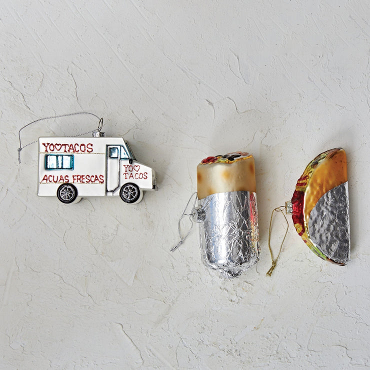 Hand Painted Taco Truck Ornament 3