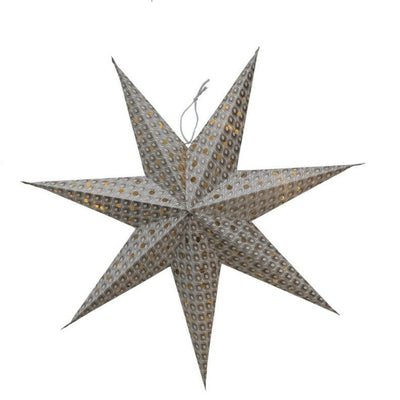 product image for Recycled Paper Star Ornament W Led Light String 7 57