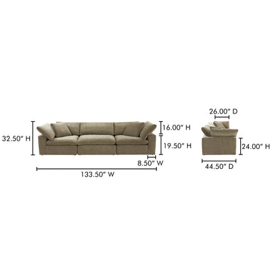 product image for Clay Modular Sofa Moes Home Collection Mhc Yj 1026 49 27 94