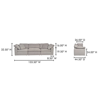 product image for Clay Modular Sofa Moes Home Collection Mhc Yj 1026 49 25 66