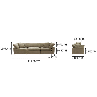 product image for Terra Modular Sofa Moes Home Collection Mhc Yj 1027 49 27 28