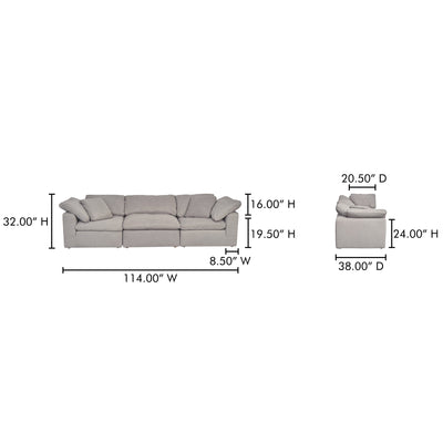 product image for Terra Modular Sofa Moes Home Collection Mhc Yj 1027 49 25 80